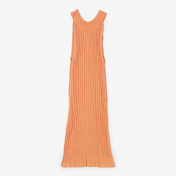 Superdown Milana Knit Mini Dress Extra Small Orange Ribbed Bodycon Soft Girl - Picture 4 of 5